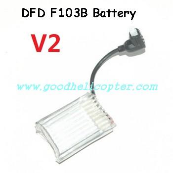 dfd-f103-f103a-f103b helicopter parts battery 3.7V 180mAh (V2 F103B) - Click Image to Close